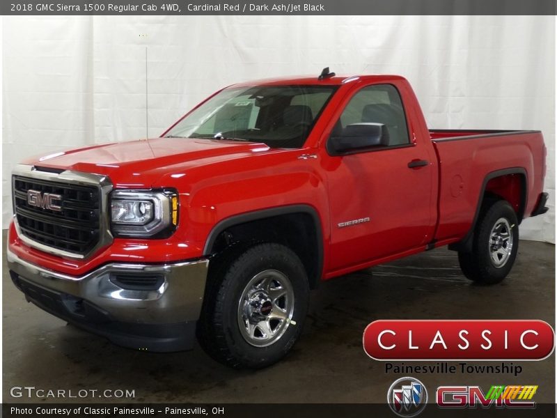 Cardinal Red / Dark Ash/Jet Black 2018 GMC Sierra 1500 Regular Cab 4WD