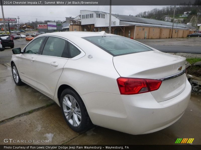 Summit White / Jet Black/Brownstone 2014 Chevrolet Impala LT