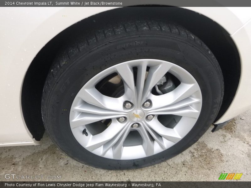 Summit White / Jet Black/Brownstone 2014 Chevrolet Impala LT