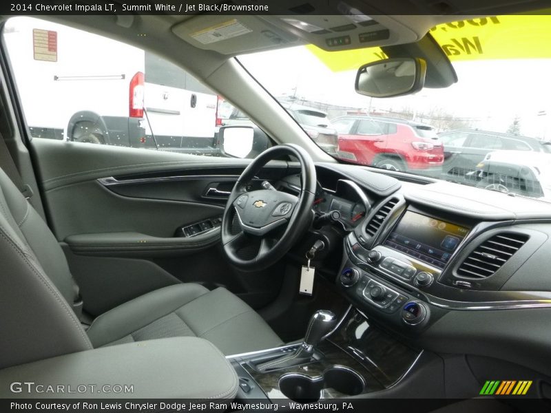 Summit White / Jet Black/Brownstone 2014 Chevrolet Impala LT