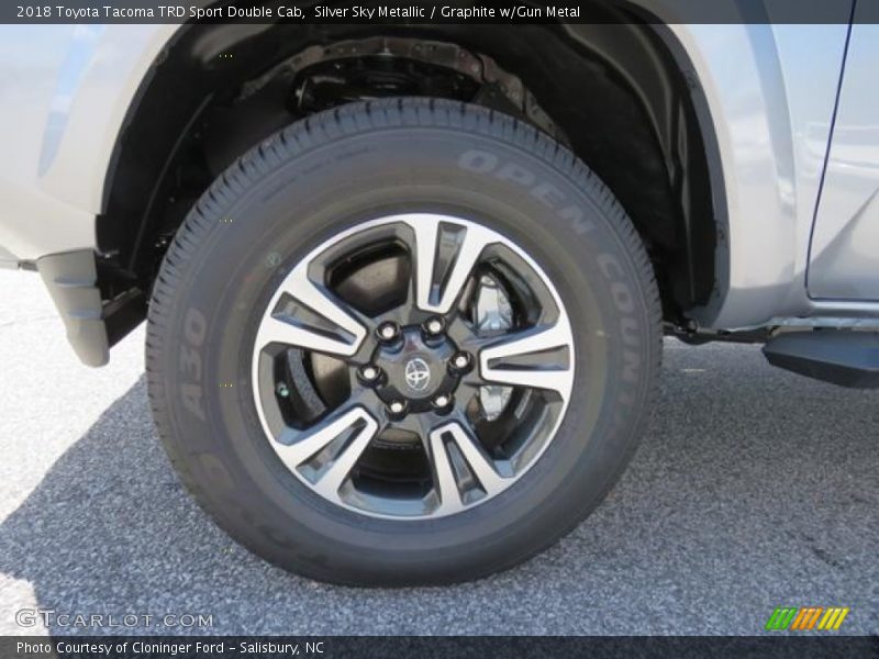 Silver Sky Metallic / Graphite w/Gun Metal 2018 Toyota Tacoma TRD Sport Double Cab