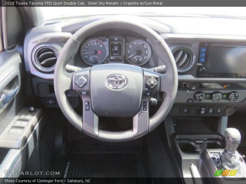 Silver Sky Metallic / Graphite w/Gun Metal 2018 Toyota Tacoma TRD Sport Double Cab