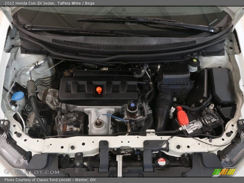 Taffeta White / Beige 2012 Honda Civic EX Sedan