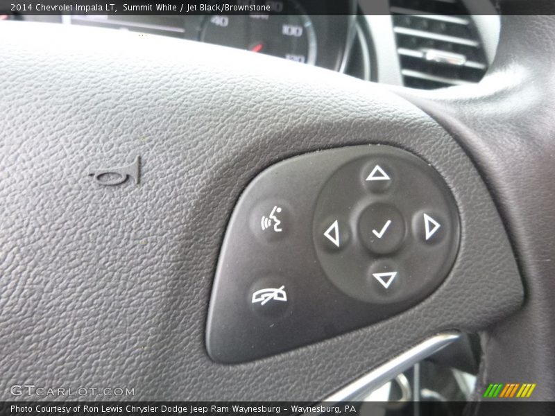 Summit White / Jet Black/Brownstone 2014 Chevrolet Impala LT