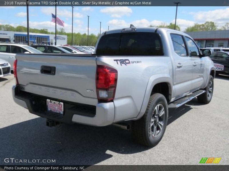 Silver Sky Metallic / Graphite w/Gun Metal 2018 Toyota Tacoma TRD Sport Double Cab