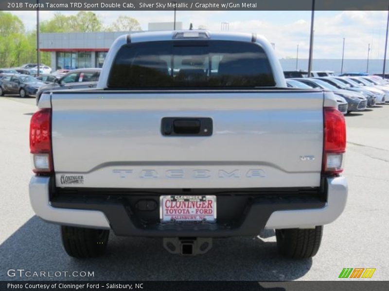 Silver Sky Metallic / Graphite w/Gun Metal 2018 Toyota Tacoma TRD Sport Double Cab