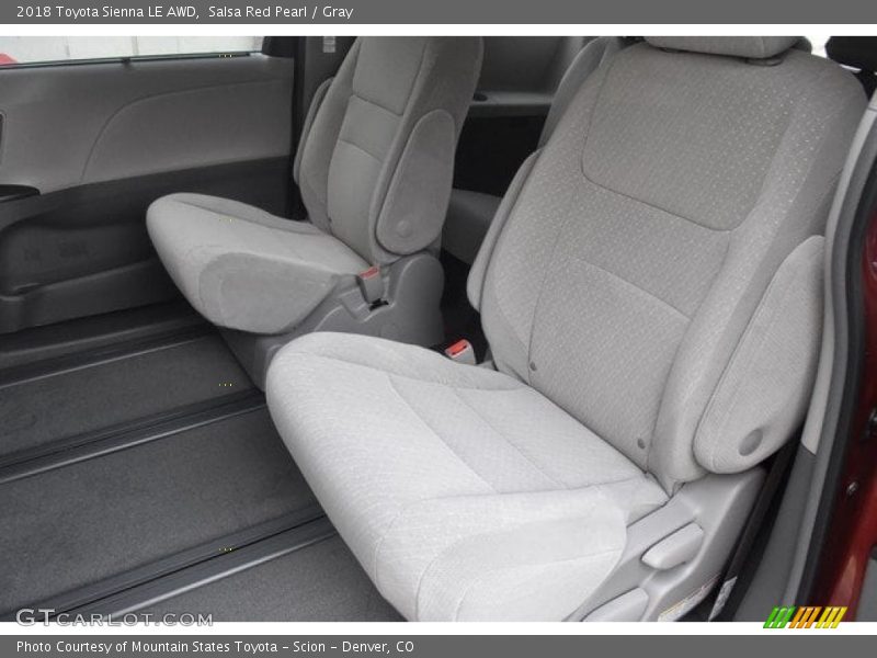 Rear Seat of 2018 Sienna LE AWD