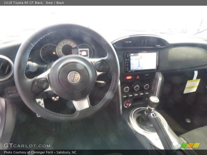 Dashboard of 2018 86 GT Black