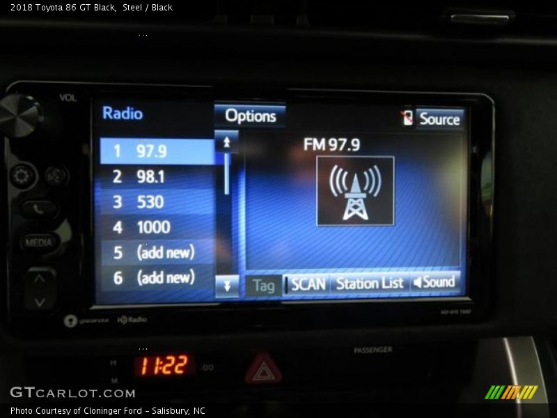 Audio System of 2018 86 GT Black