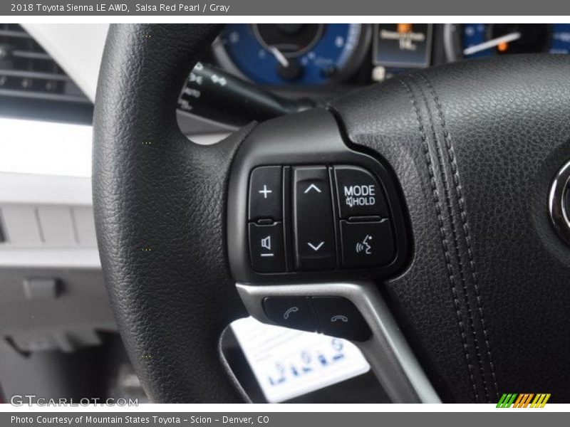 Controls of 2018 Sienna LE AWD