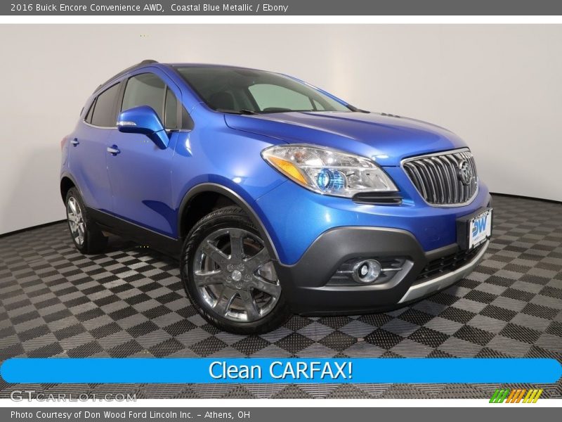 Coastal Blue Metallic / Ebony 2016 Buick Encore Convenience AWD