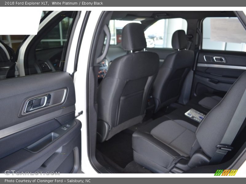 White Platinum / Ebony Black 2018 Ford Explorer XLT
