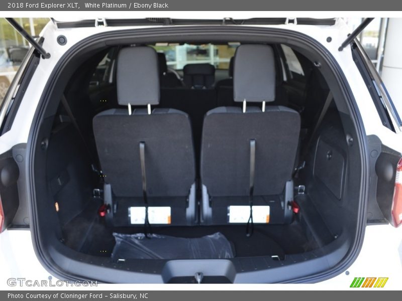 White Platinum / Ebony Black 2018 Ford Explorer XLT