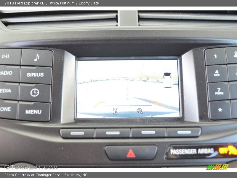 White Platinum / Ebony Black 2018 Ford Explorer XLT