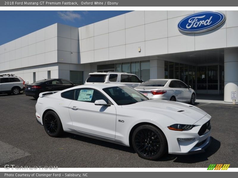Front 3/4 View of 2018 Mustang GT Premium Fastback