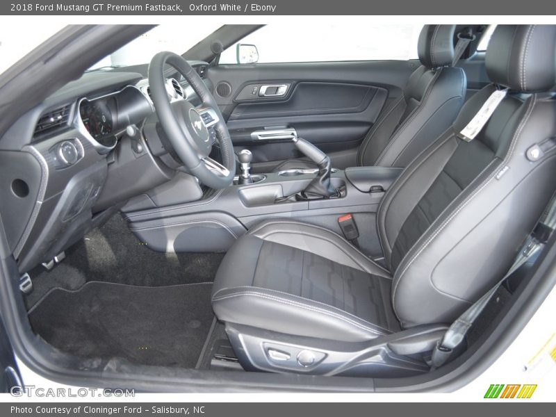 Oxford White / Ebony 2018 Ford Mustang GT Premium Fastback