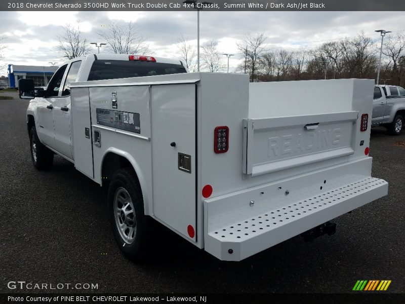 Summit White / Dark Ash/Jet Black 2018 Chevrolet Silverado 3500HD Work Truck Double Cab 4x4 Chassis