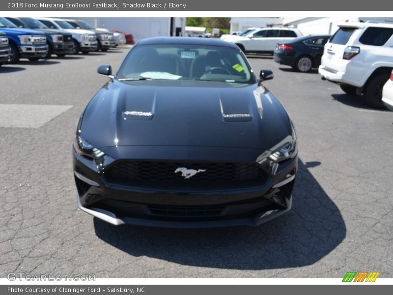 Shadow Black / Ebony 2018 Ford Mustang EcoBoost Fastback