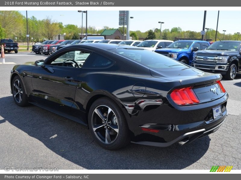 Shadow Black / Ebony 2018 Ford Mustang EcoBoost Fastback