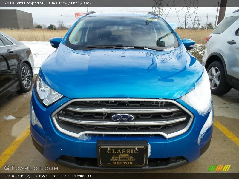 Blue Candy / Ebony Black 2018 Ford EcoSport SE