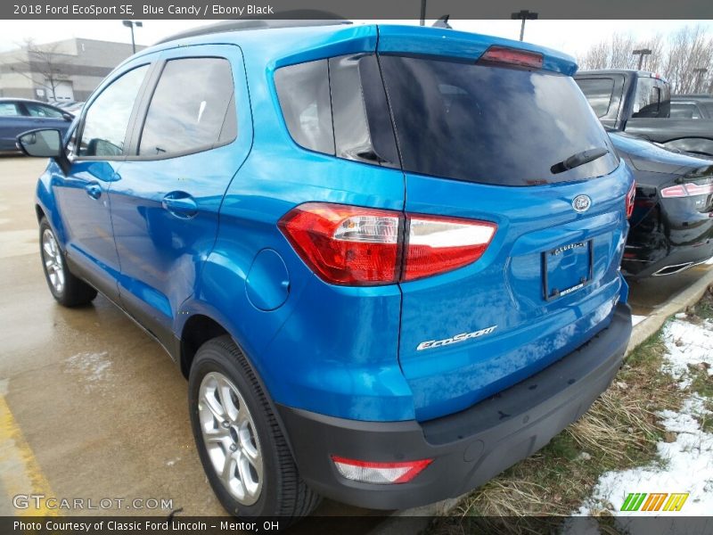 Blue Candy / Ebony Black 2018 Ford EcoSport SE