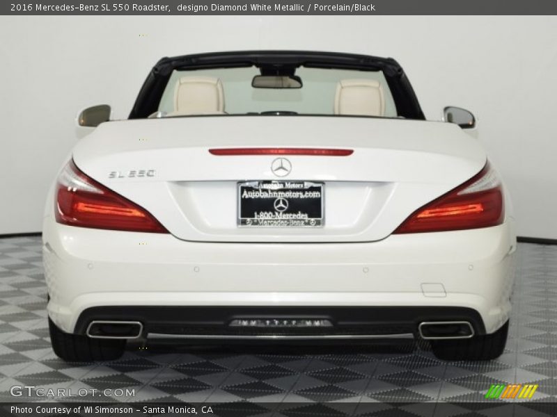 designo Diamond White Metallic / Porcelain/Black 2016 Mercedes-Benz SL 550 Roadster