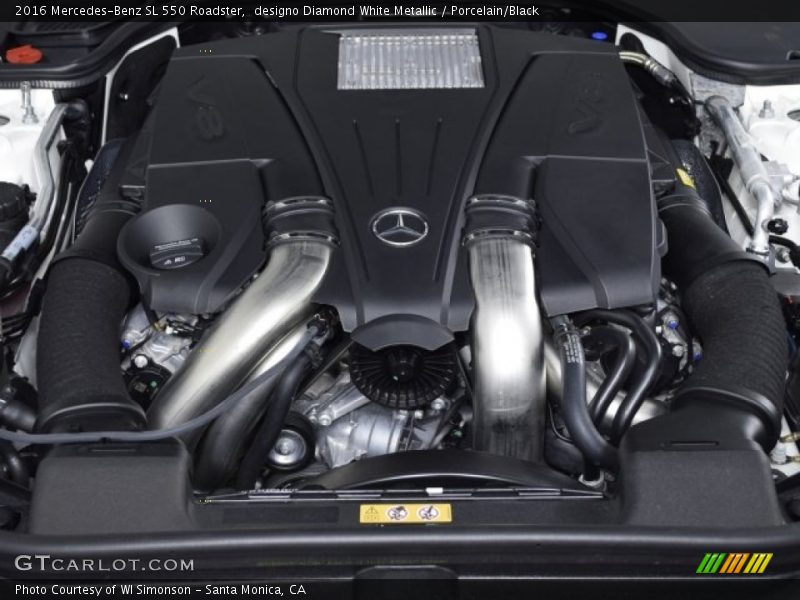  2016 SL 550 Roadster Engine - 4.7 Liter DI biturbo DOHC 32-Valve VVT V8