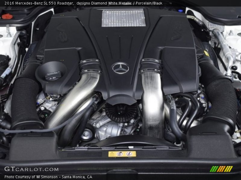  2016 SL 550 Roadster Engine - 4.7 Liter DI biturbo DOHC 32-Valve VVT V8