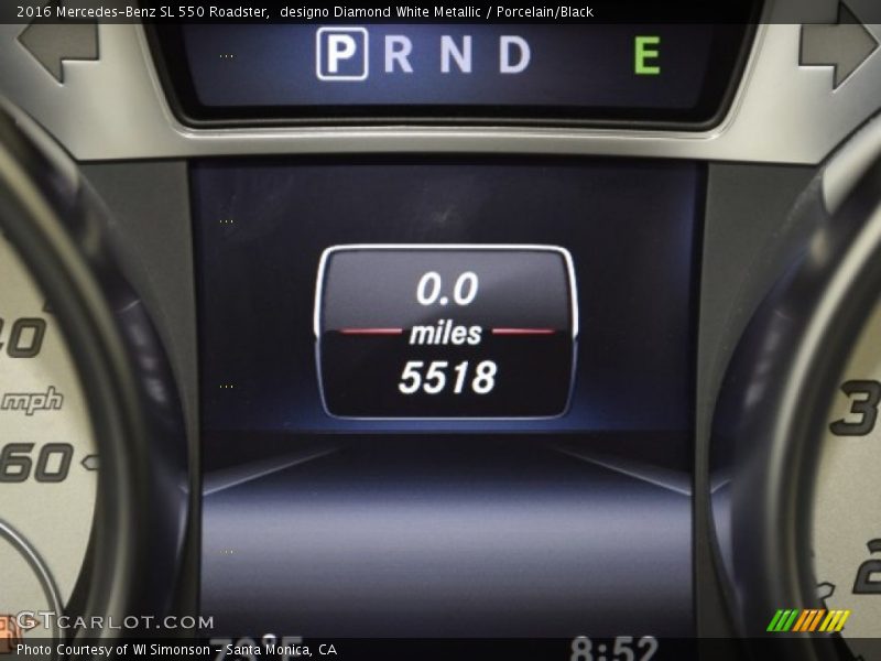 designo Diamond White Metallic / Porcelain/Black 2016 Mercedes-Benz SL 550 Roadster