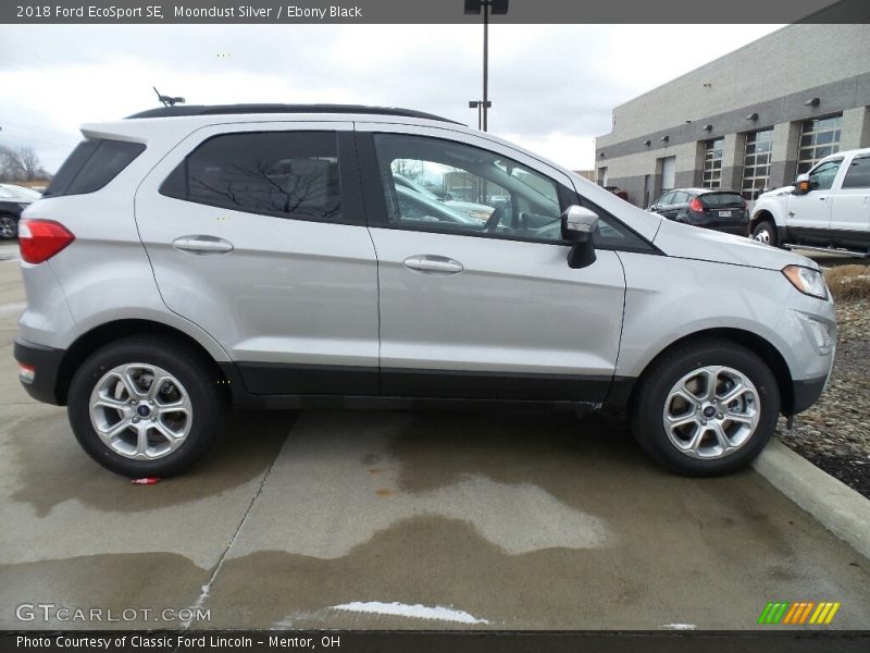 Moondust Silver / Ebony Black 2018 Ford EcoSport SE