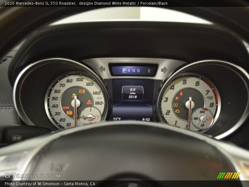  2016 SL 550 Roadster 550 Roadster Gauges