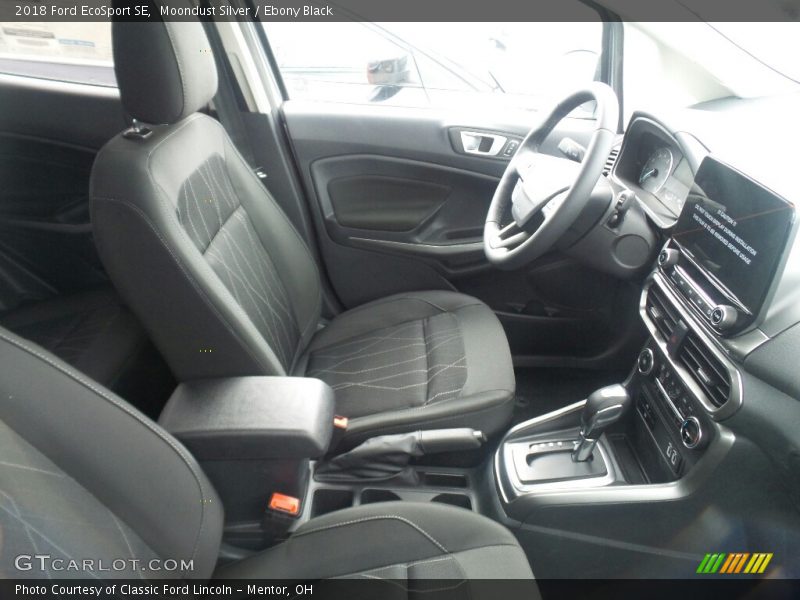 Moondust Silver / Ebony Black 2018 Ford EcoSport SE