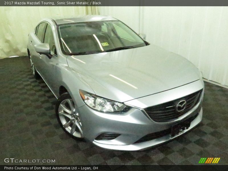 Sonic Silver Metallic / Black 2017 Mazda Mazda6 Touring