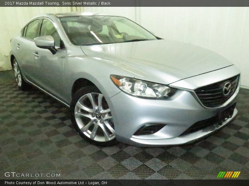 Sonic Silver Metallic / Black 2017 Mazda Mazda6 Touring