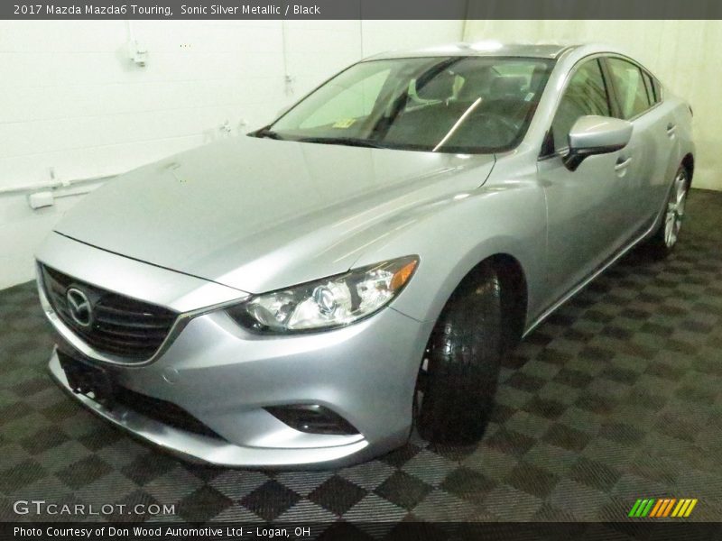 Sonic Silver Metallic / Black 2017 Mazda Mazda6 Touring