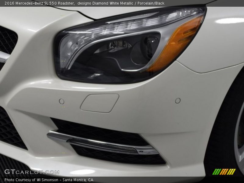 designo Diamond White Metallic / Porcelain/Black 2016 Mercedes-Benz SL 550 Roadster
