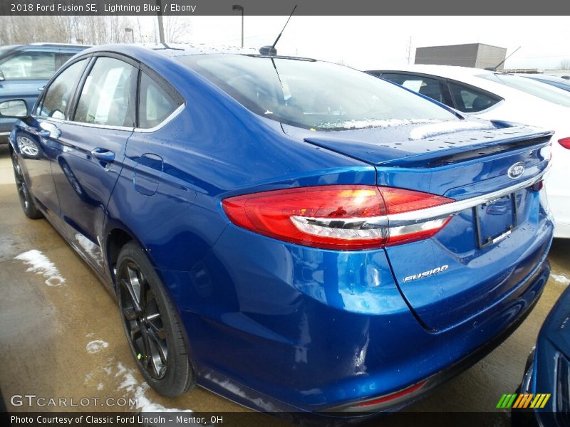 Lightning Blue / Ebony 2018 Ford Fusion SE