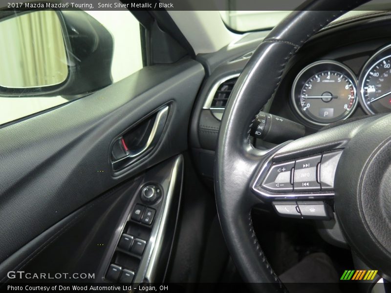 Sonic Silver Metallic / Black 2017 Mazda Mazda6 Touring