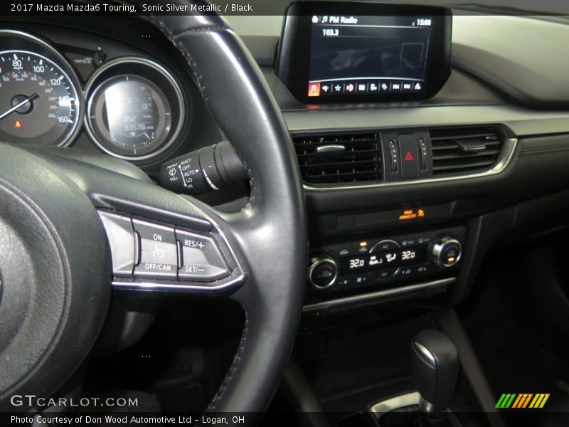 Sonic Silver Metallic / Black 2017 Mazda Mazda6 Touring