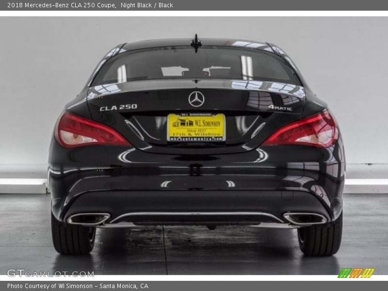 Night Black / Black 2018 Mercedes-Benz CLA 250 Coupe