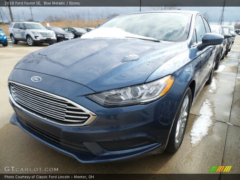 Blue Metallic / Ebony 2018 Ford Fusion SE