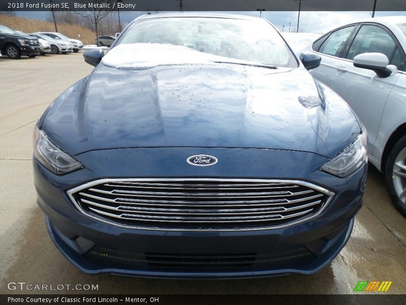 Blue Metallic / Ebony 2018 Ford Fusion SE