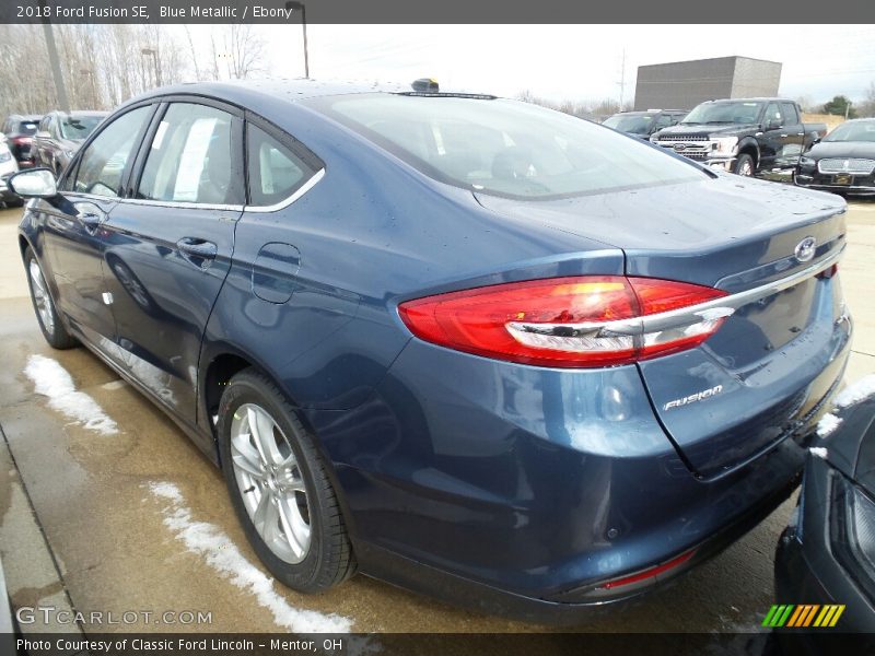 Blue Metallic / Ebony 2018 Ford Fusion SE