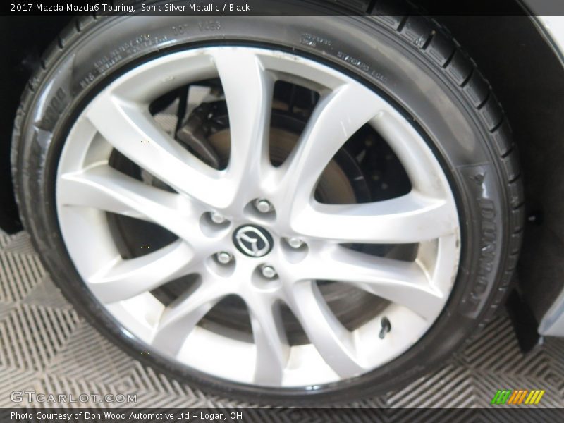 Sonic Silver Metallic / Black 2017 Mazda Mazda6 Touring