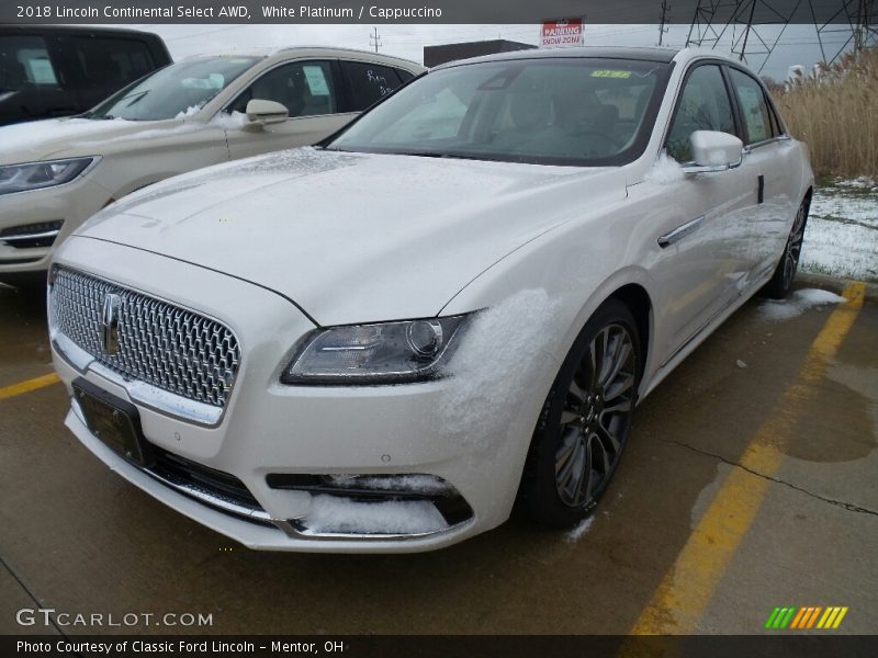 White Platinum / Cappuccino 2018 Lincoln Continental Select AWD