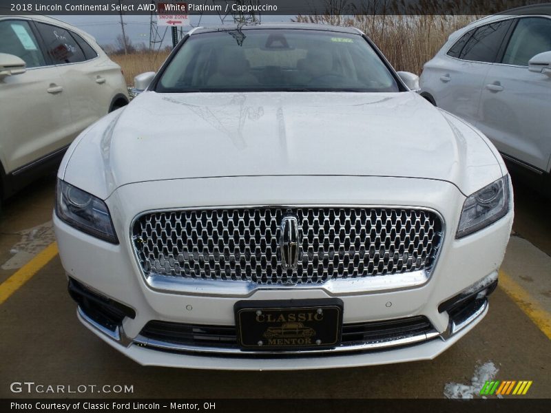 White Platinum / Cappuccino 2018 Lincoln Continental Select AWD