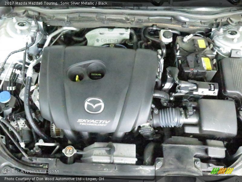 Sonic Silver Metallic / Black 2017 Mazda Mazda6 Touring