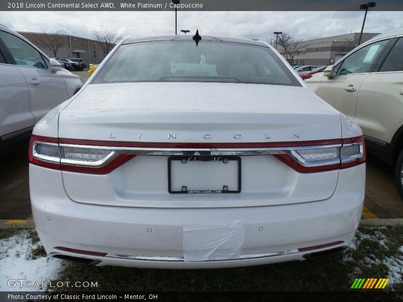 White Platinum / Cappuccino 2018 Lincoln Continental Select AWD