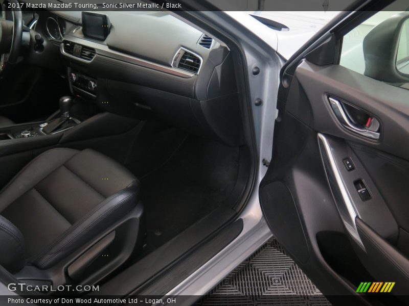 Sonic Silver Metallic / Black 2017 Mazda Mazda6 Touring