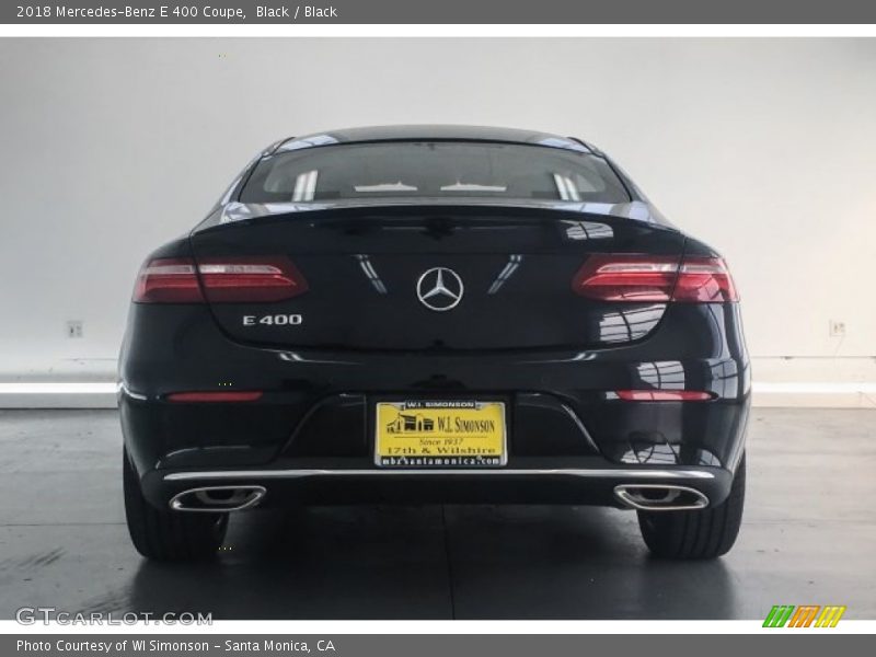 Black / Black 2018 Mercedes-Benz E 400 Coupe